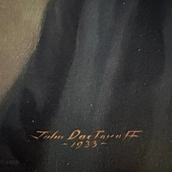 Vintage Calendar Art Print of Franklin D. Roosevelt by John Doctoroff - Picture 3 of 4